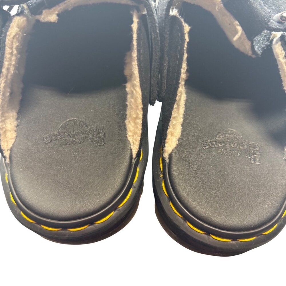 Dr. Martens Zebzag Suede Slingback Platform Mules Unisex W 7/ M 6 - Picture 6 of 11
